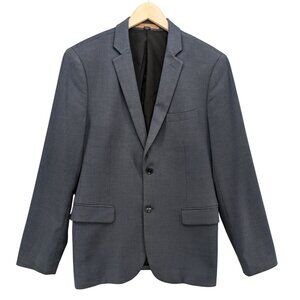 RW & Co Slim Fit Blazer Jacket Mens Slate Blue Single Breasted Sports Coat Sz 40